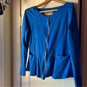 Stylish Beautiful Blue Women’s Zip Up Top